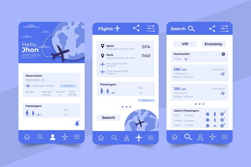 Develop a Flight Booking Mobile Application by Decodermind