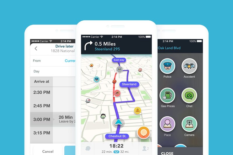 Waze navigational app